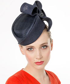 Louise Macdonald Milliner's 2014 collection for Hugo Boss (Melbourne, Australia) - designer hat Navy Lauren