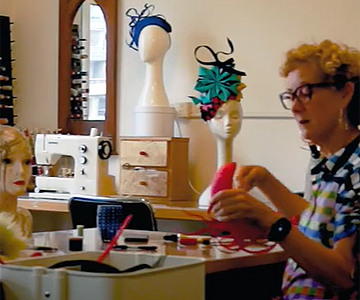 Louise Macdonald Milliner featured in a film about Melbourne's Nicholas Building