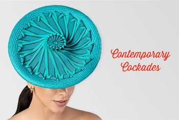 Louise Macdonald Milliner is excited to launch the Contemporary Cockades Deluxe Course, an online millinery course in partnership with Hat Academy